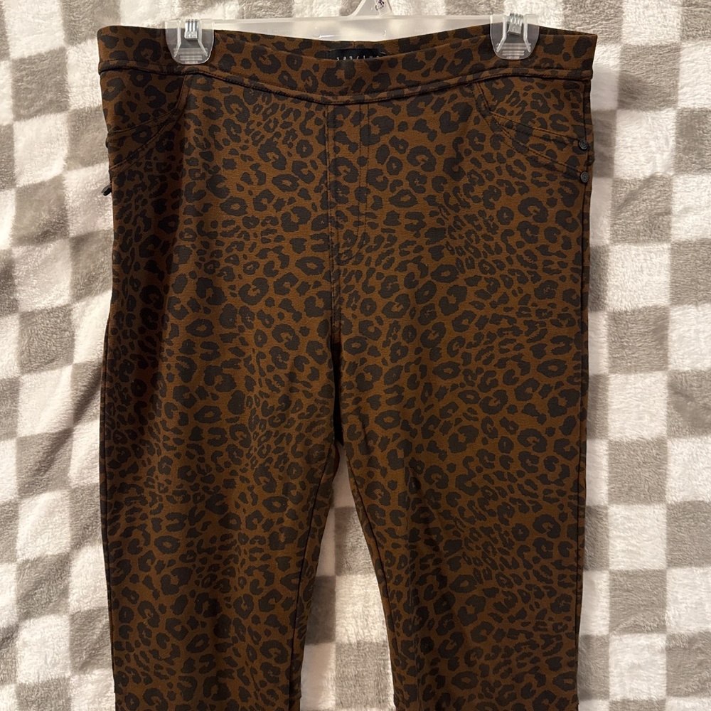 Sanctuary Leopard Affair Social Standard Skinny Pants Size XL/ Extra Large - Picture 2 of 14